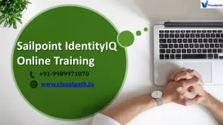 Sailpoint IdentityIQ  Online Training