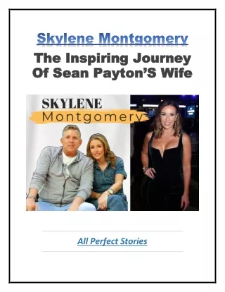 Sean Payton's Wife, Skylene Montgomery - A Relationship Story