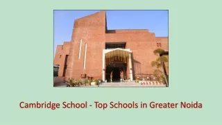 Top Schools in Greater Noida