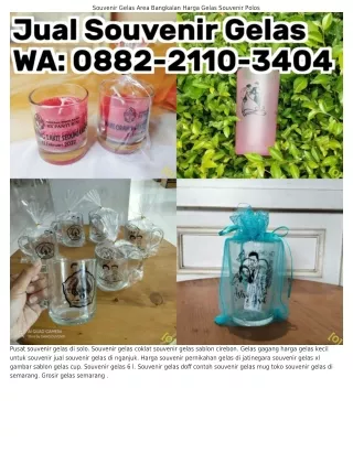 ౦88ᒿ~ᒿ11౦~౩4౦4 (WA) Souvenir Gelas Untuk Anak Souvenir Gelas Ulang Tahun Anak