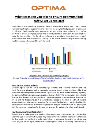 What steps can you take to ensure optimum food safety: Let us explore!