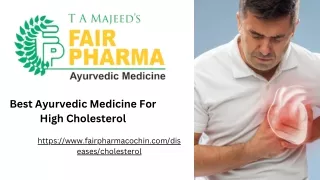 Best Ayurvedic Medicine For High Cholesterol