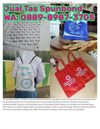 Ö88ᑫ.8ᑫ8ᜪ.౩ᜪÖ5 (WA) Sablon Tas Spunbond Sidoarjo Tas Spunbond Terdekat