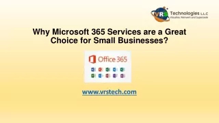 Why Microsoft 365 Services are a Great Choice for Small Businesses?