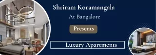 Shriram Koramangala At Bangalore - Brochure