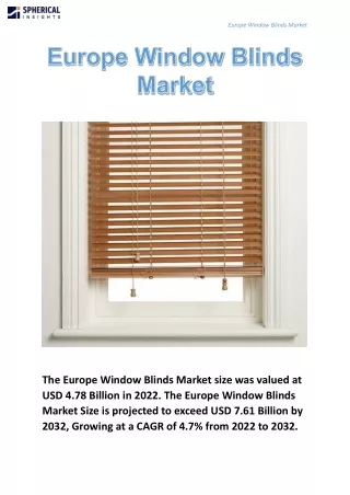 Europe Window Blinds Market