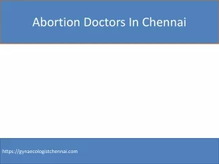 abortion doctors in Chennai