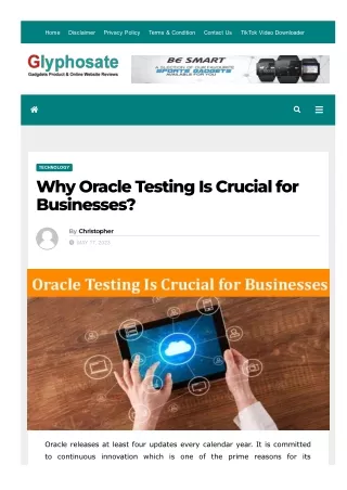 Why Oracle Testing Is Crucial for Businesses