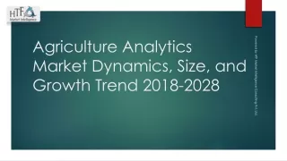 Agriculture Analytics PPT Format