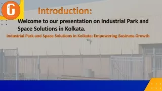 Industrial Space Solutions in Kolkata - Ganesh Complex