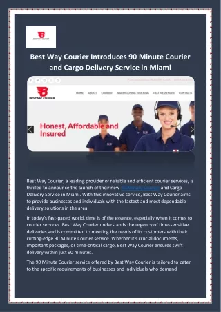 90 Minute Courier - Best Way Courier