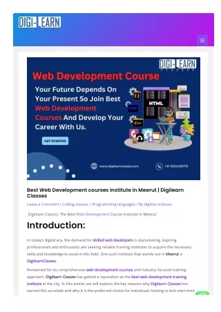 digilearn web development