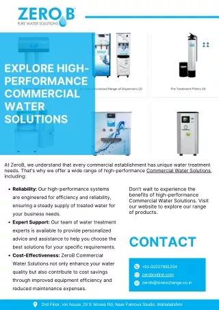 Explore High-Performance Commercial Water Solutions