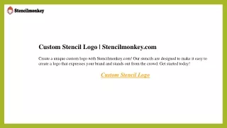 Custom Stencil Logo  Stencilmonkey.com