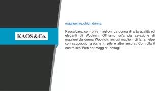 Maglioni da donna Woolrich | Kaosalbano.com