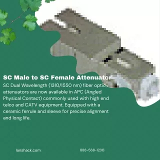 SC Male to SC Female Attenuator