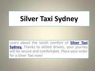 silver taxi Sydney