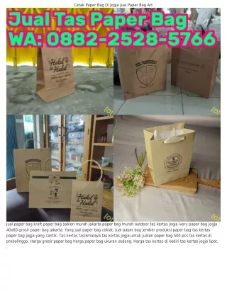 ౦882•2528•5766 (WA) Tas Paper Ukuran Jual Paper Bag Polos Jakarta