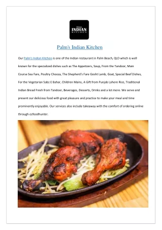 Palm's Indian Kitchen