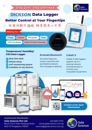 Dickson Data Logger in Singapore