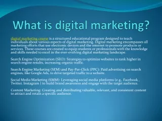 Digital Marketing Course In Khanna