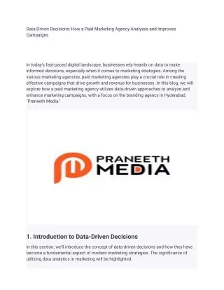 Data-Driven Decisions_ How a Paid Marketing Agency Analyzes and Improves Campaigns