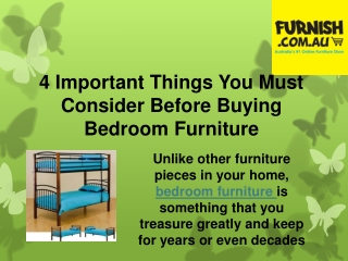4 Important Things You Must Consider Before Buying Bedroom