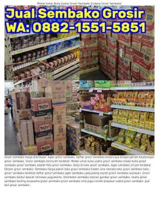 O882·l55l·585l (WA) Grosir Sembako Di Jakarta Grosir Sembako Dan Snack