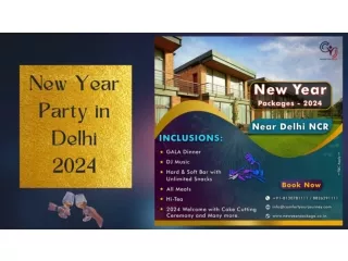 New Year Party Packages 2024 in Delhi | New Year Package