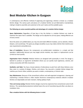 Best Modular Kitchen in Gurgaon