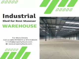 Industrial Property for Rent in IMT Manesar | Industrial Shed for Rent in Manesa