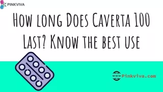 How Long Does Caverta 100 Last? Know the best use