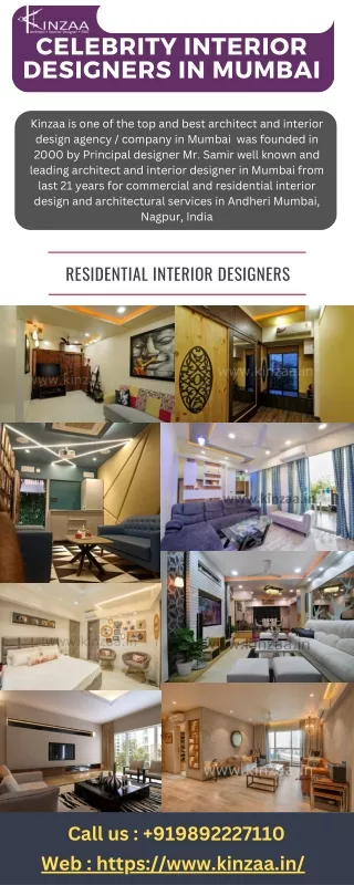 Residential Architects in Mumbai - Celebrity Interior Designers in Mumbai - Kinzaa