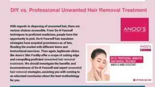 DIY vs. Professional Unwanted Hair Removal Treatment
