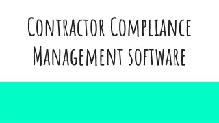 Contractor Compliance Management software