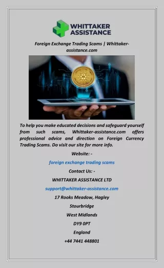 Foreign Exchange Trading Scams  Whittaker-assistance