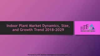 Indoor Plant Market Dynamics, Size, and Growth Trend 2018-2029