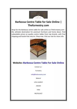 Barbossa Centre Table for Sale Online Thefurnestry.com