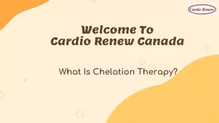 What Is Chelation Therapy?