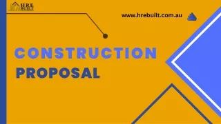 Construction Proposal