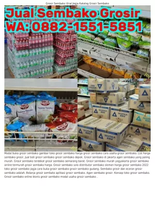 ౦88ᒿ~1551~5851 (WA) Grosir Sembako Murah Cod Harga Grosir Sembako Termurah