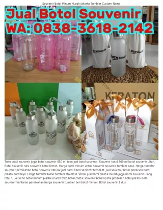 ౦8ᣮ8-ᣮ618-21Ꮞ2 (WA) Souvenir Botol Minum Kaca Souvenir Botol 450 Ml