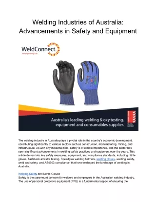 Welding Industries of Australia_ Advancements in Safety and Equipment