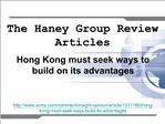 The Haney Group Review Articles