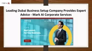 Dubai Business Setup Consultant - Mark AI Corporate Services