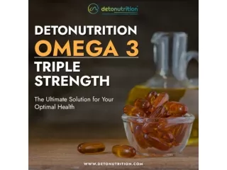 Omega3 Fatty Acid | Heart Health Supplements - Detonutrition