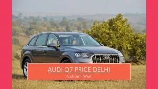 Audi Q7 Price Delhi