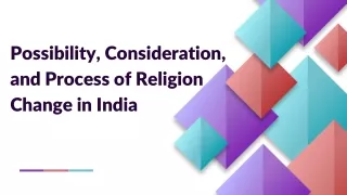 Religion Change in India