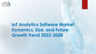 IoT Analytics Software Market