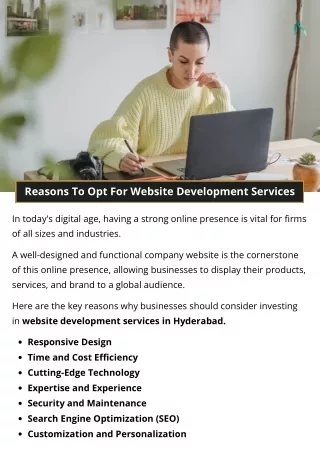 Reasons To Opt For Website Development Services